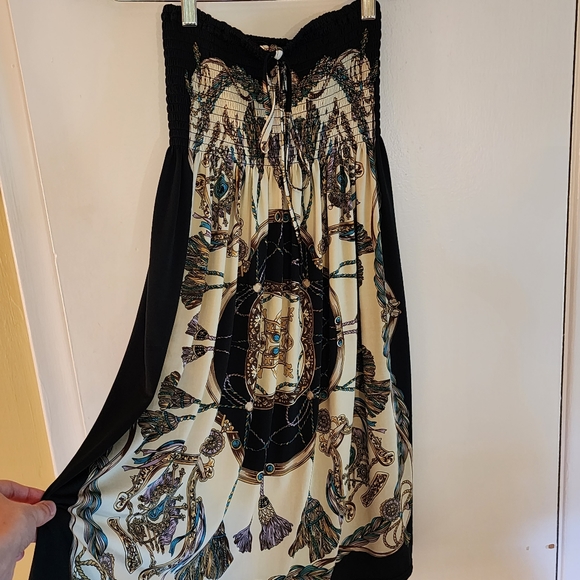 Strapless summer dress mini y2k 90s retro vintage - Picture 1 of 8